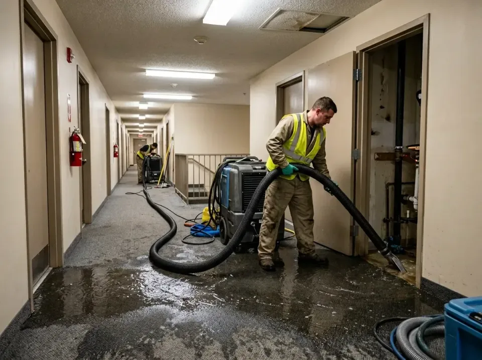 multi-unit-apartment-hallway-f-005 — frequently asked questions, Emergency Burst Pipe Water Extraction & Removal in Rosamond…